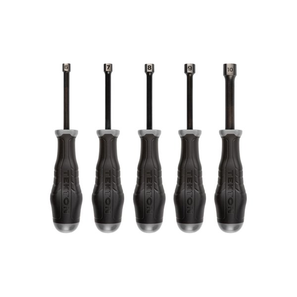 Tekton High-Torque Black Oxide Blade Nut Driver Set, 5-Piece (6-10 mm) DHD91201